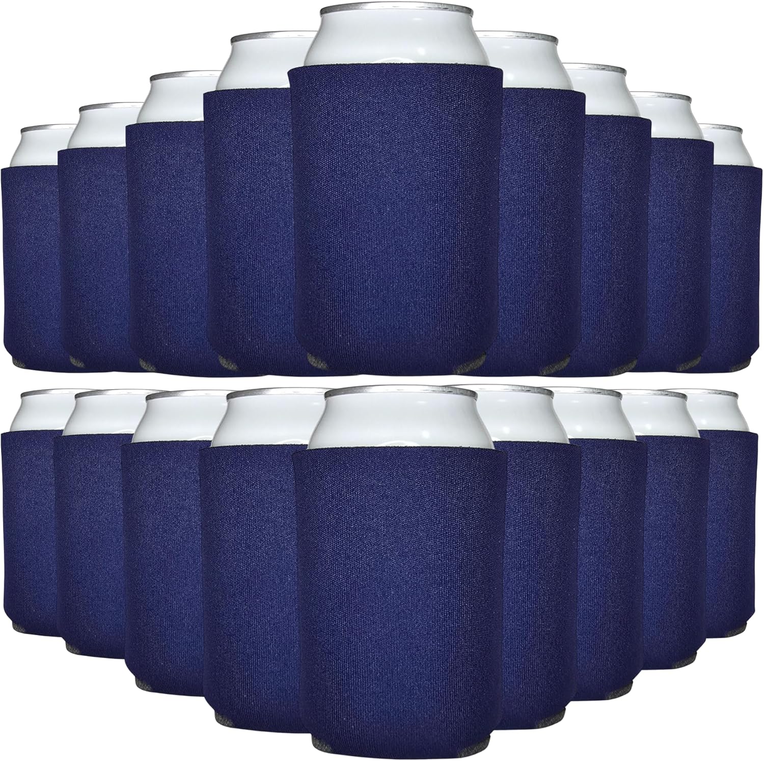 Bulk Blank Beer Can Cooler Sleeves for Custom Designs - 100-Pack