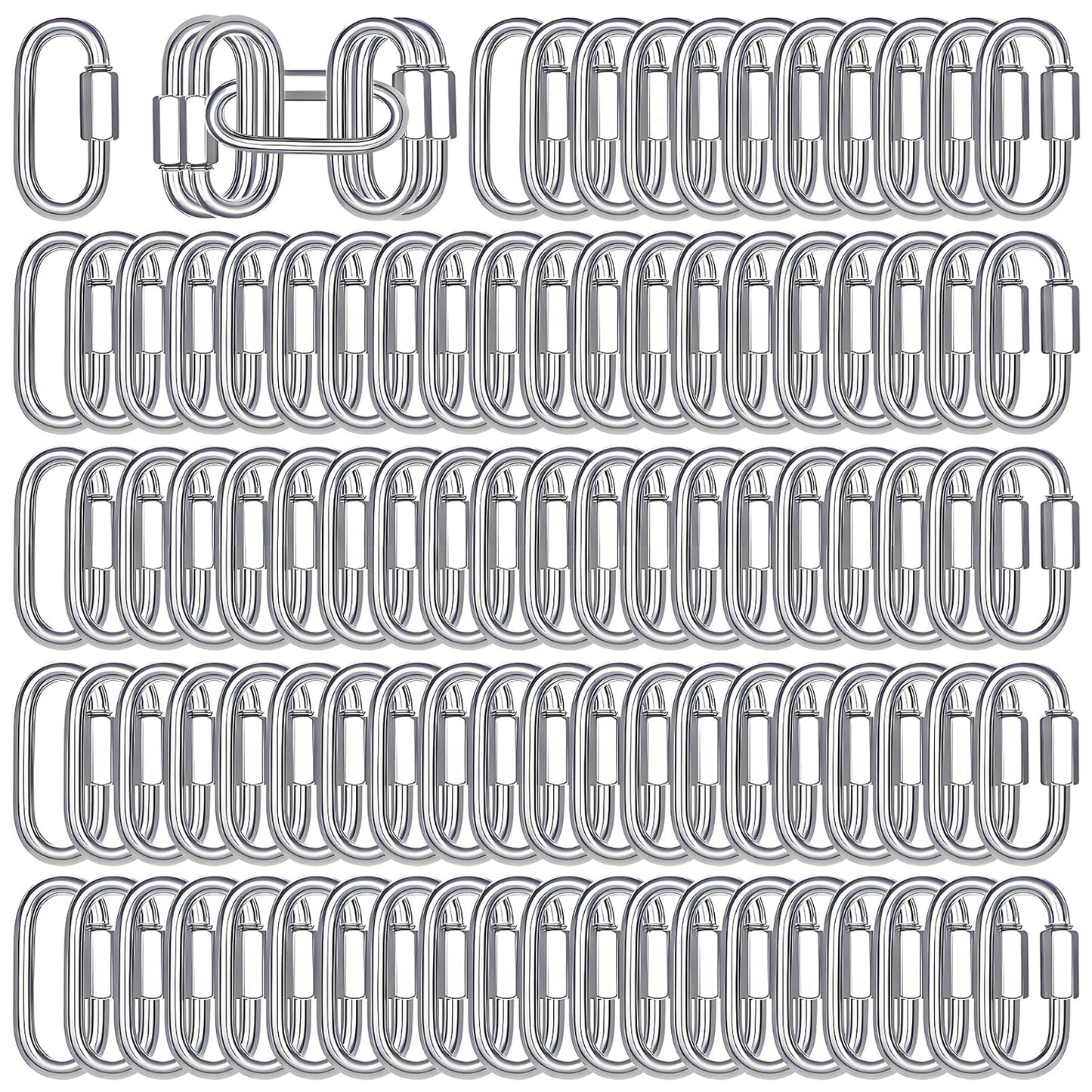 200-Pack M5 Quick Link Chain Connectors for Heavy Duty Use
