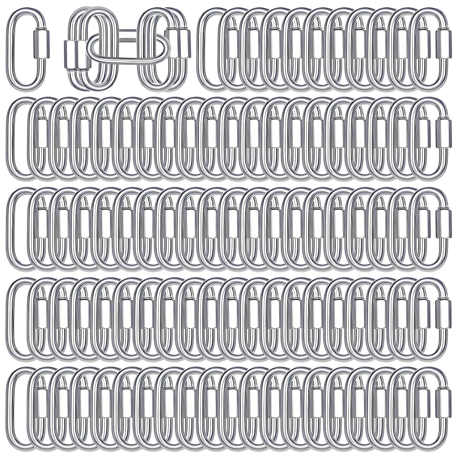 200-Pack M5 Quick Link Chain Connectors for Heavy Duty Use