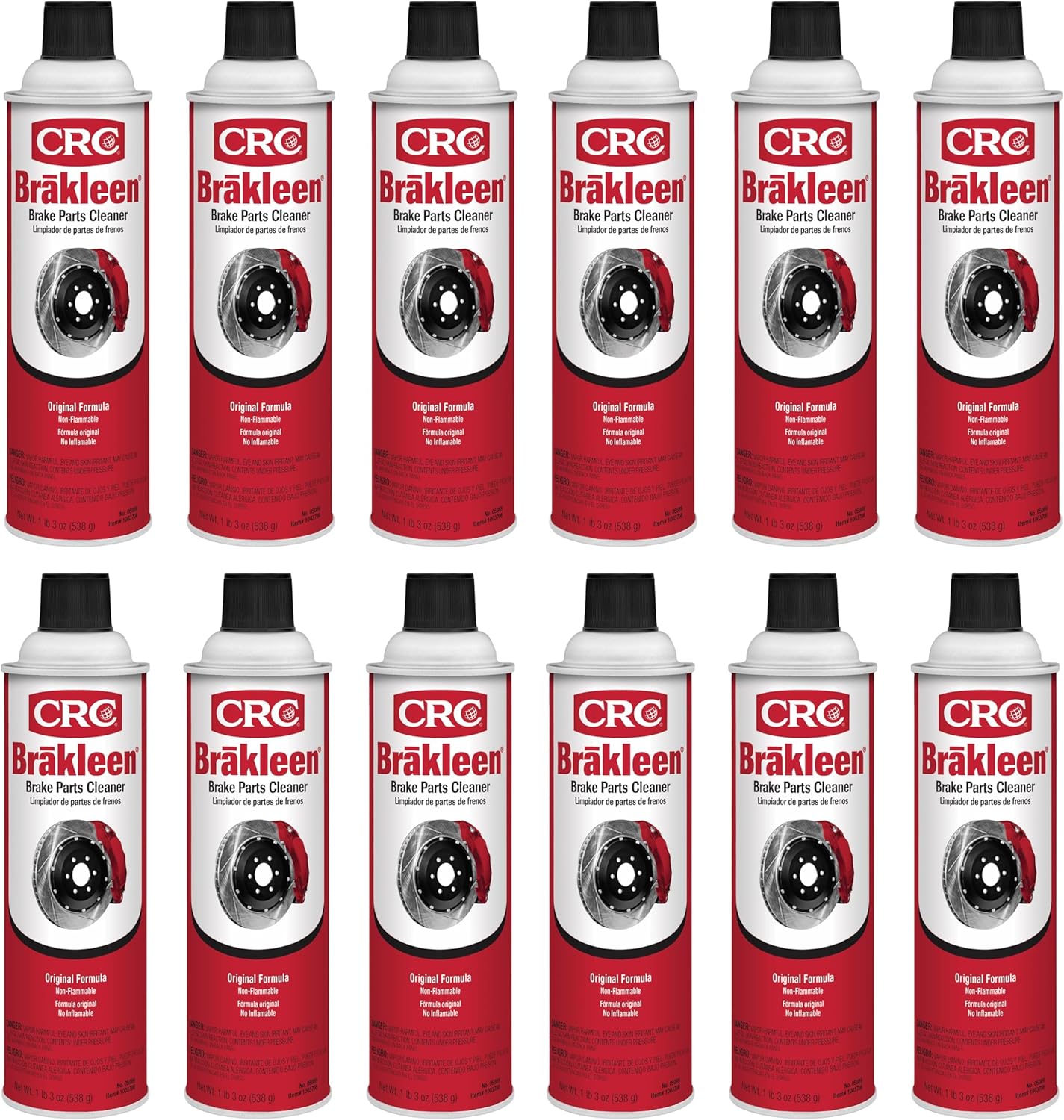 Brakleen Brake Cleaner Spray Non-Flammable 19 oz - 12 Pack