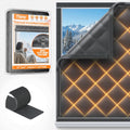 Window Insulation Kit for Winter 47in x 63in Thermal Curtain