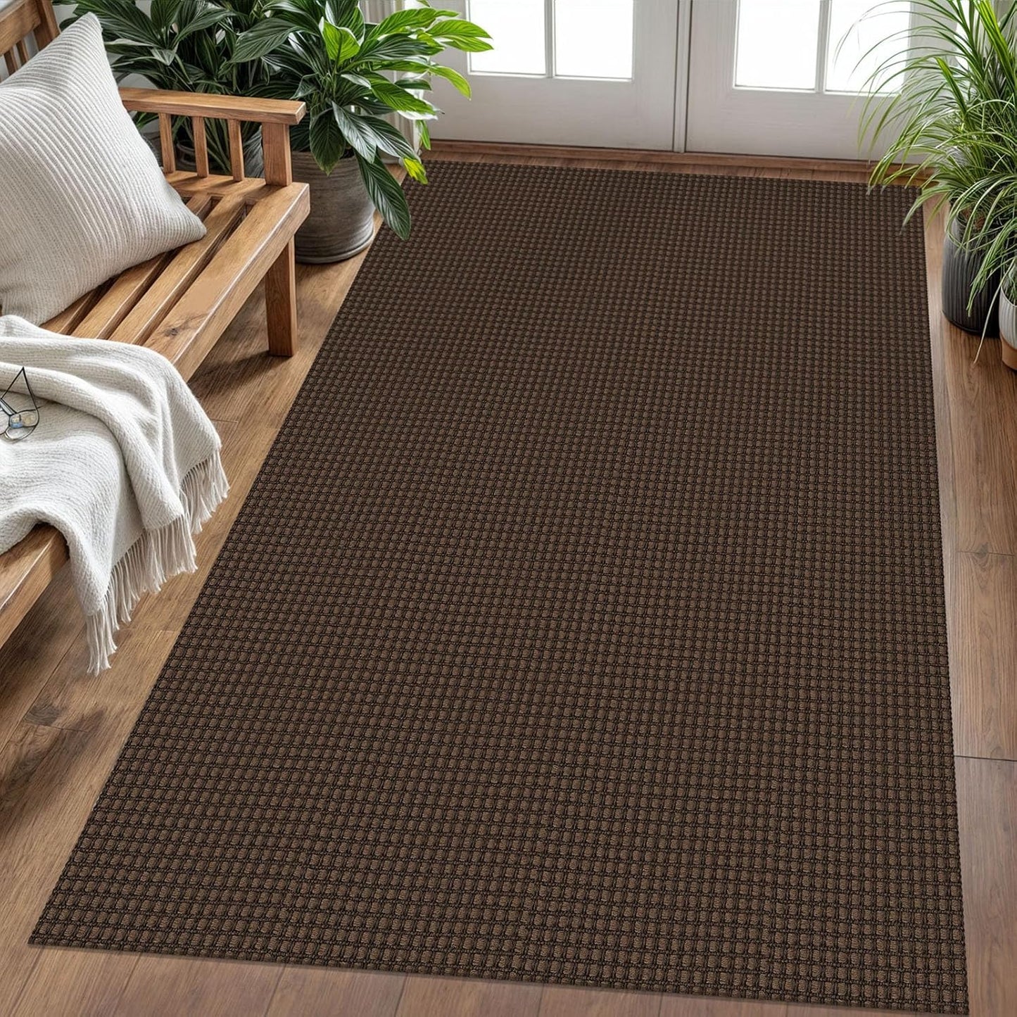 KOZYFLY Washable Area Rug 4x6 ft for Living Room and Kitchen