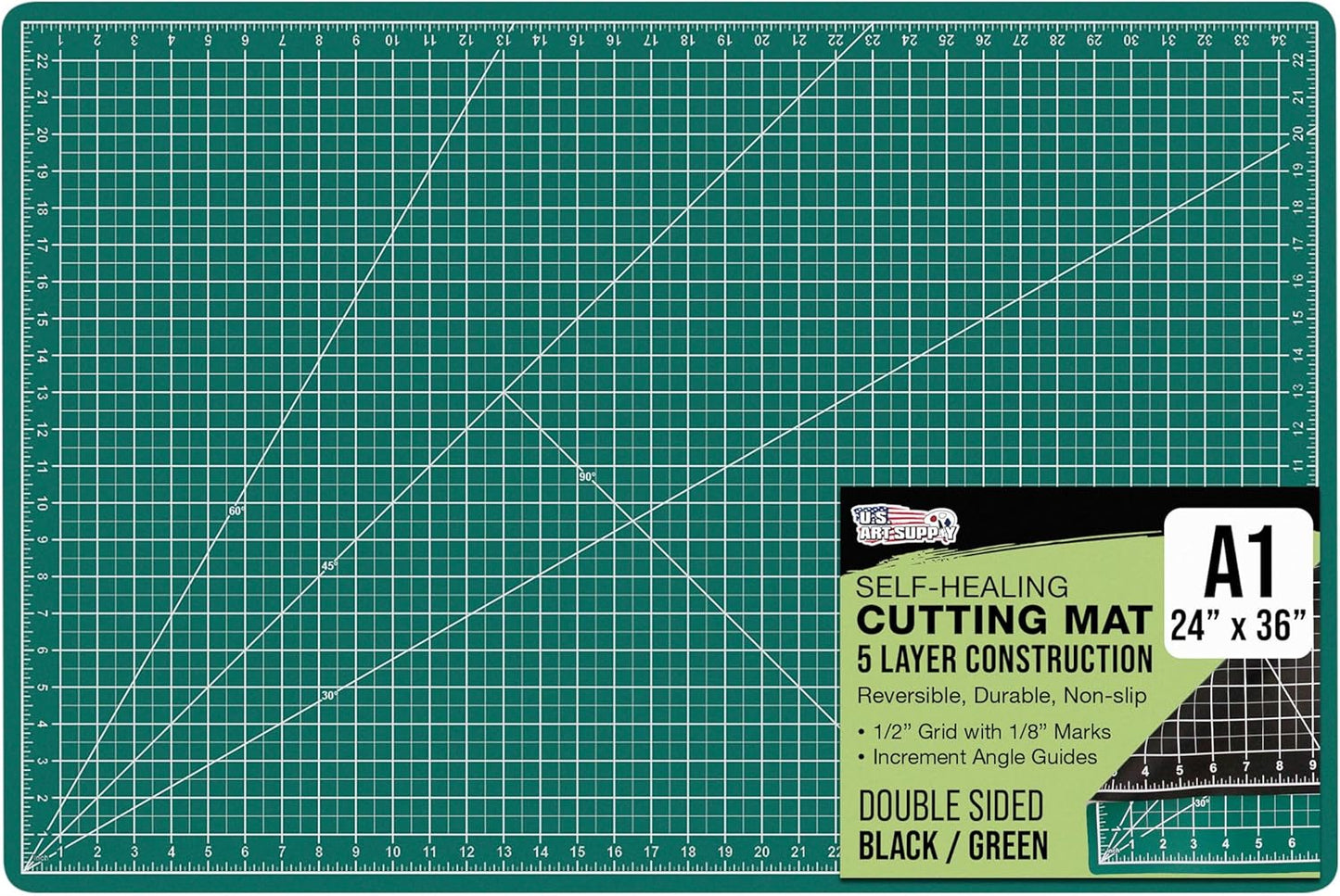 Self-Healing Cutting Mat 24in x 36in for Crafts and Sewing