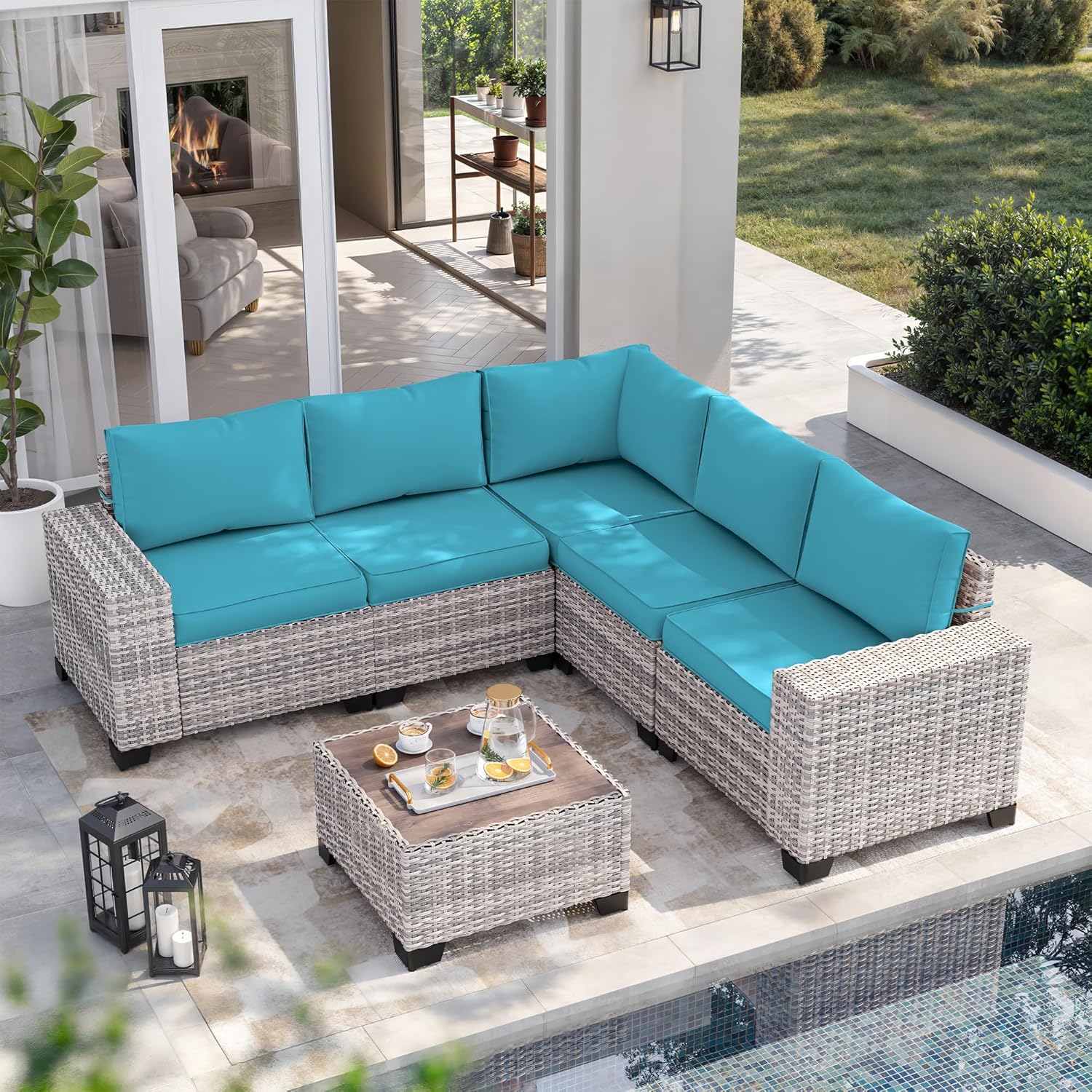 6-Piece Outdoor Patio Furniture Set for Stylish Relaxation