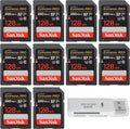 SanDisk 128GB Extreme Pro SDXC (10 Pack) - Fast 4K Capture