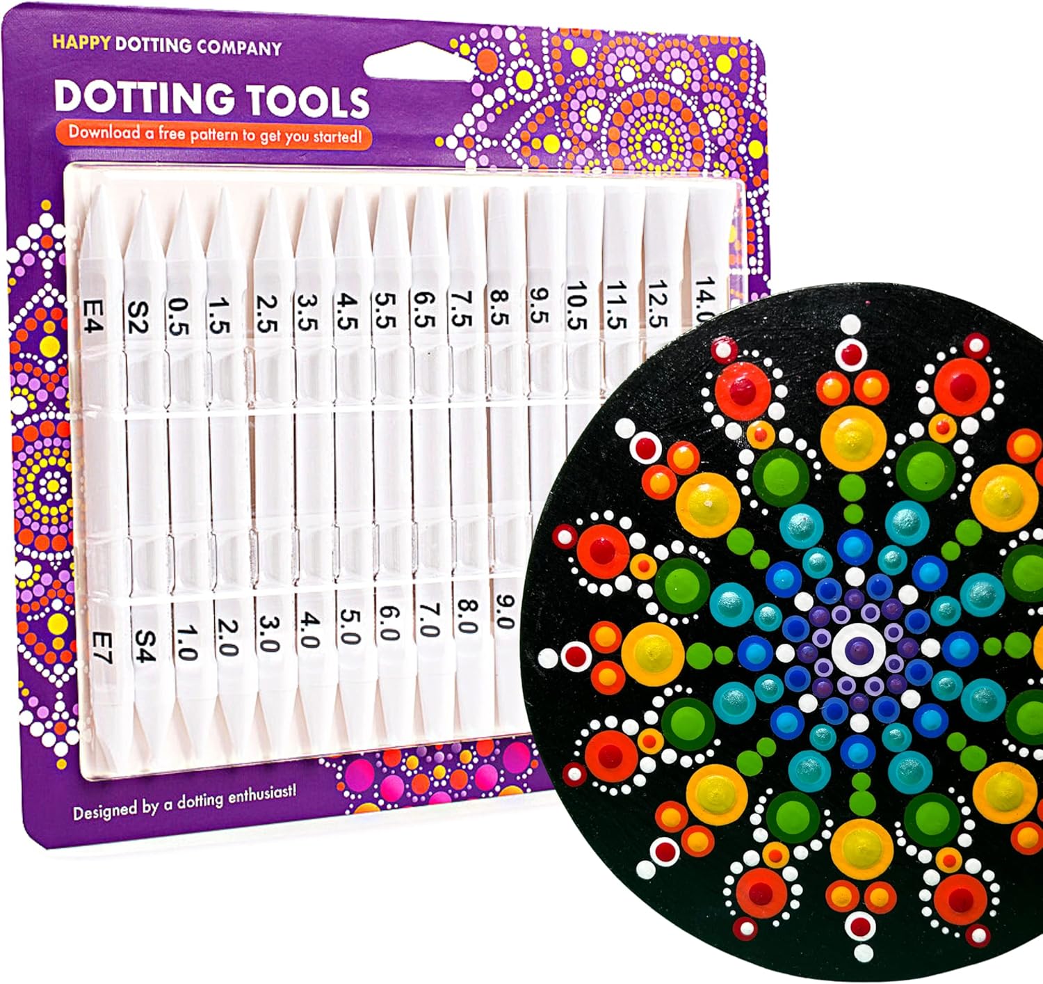 Dotting Tools for Painting Mandalas - 16pc Double Ended Set