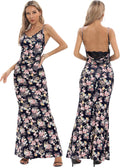 Capuffy Women Drape Neck Formal Maxi Dress - Elegant Backless Mermaid