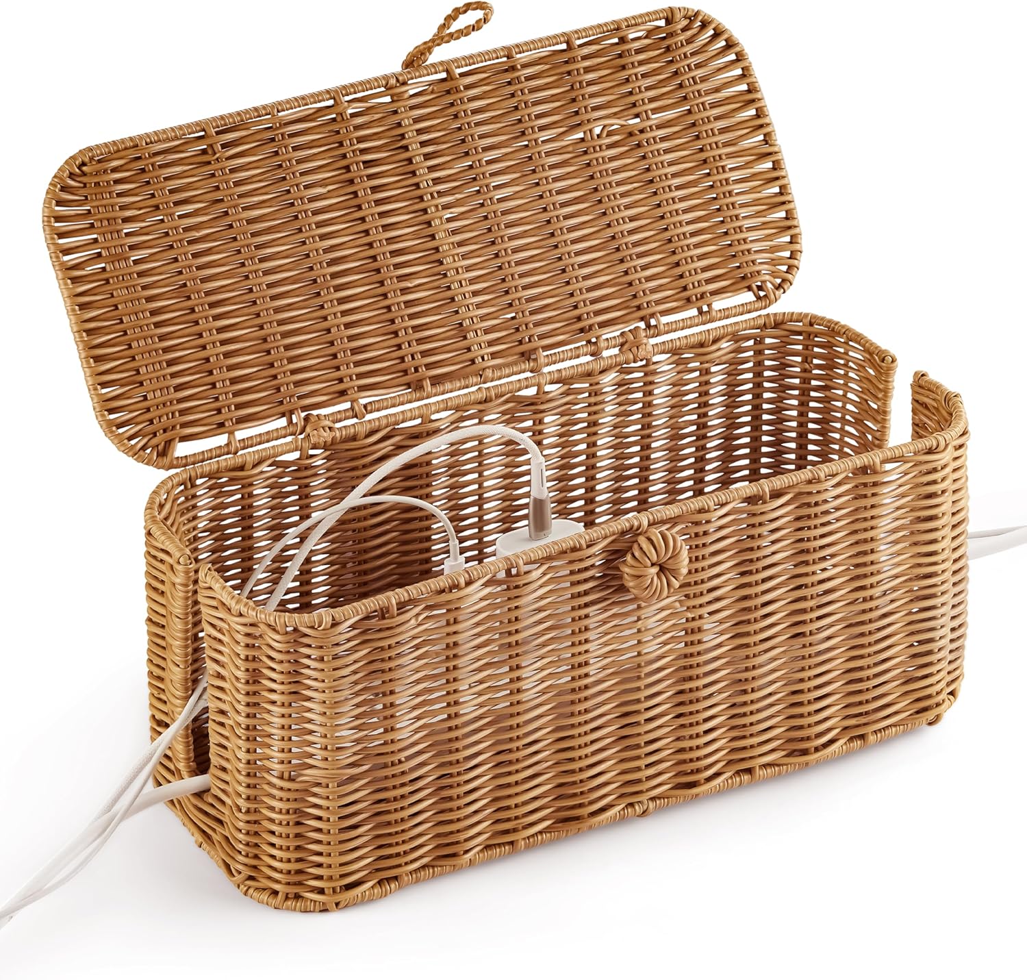 NAGAWOOD Handmade Cable Box: Clean, Neat Cable Storage