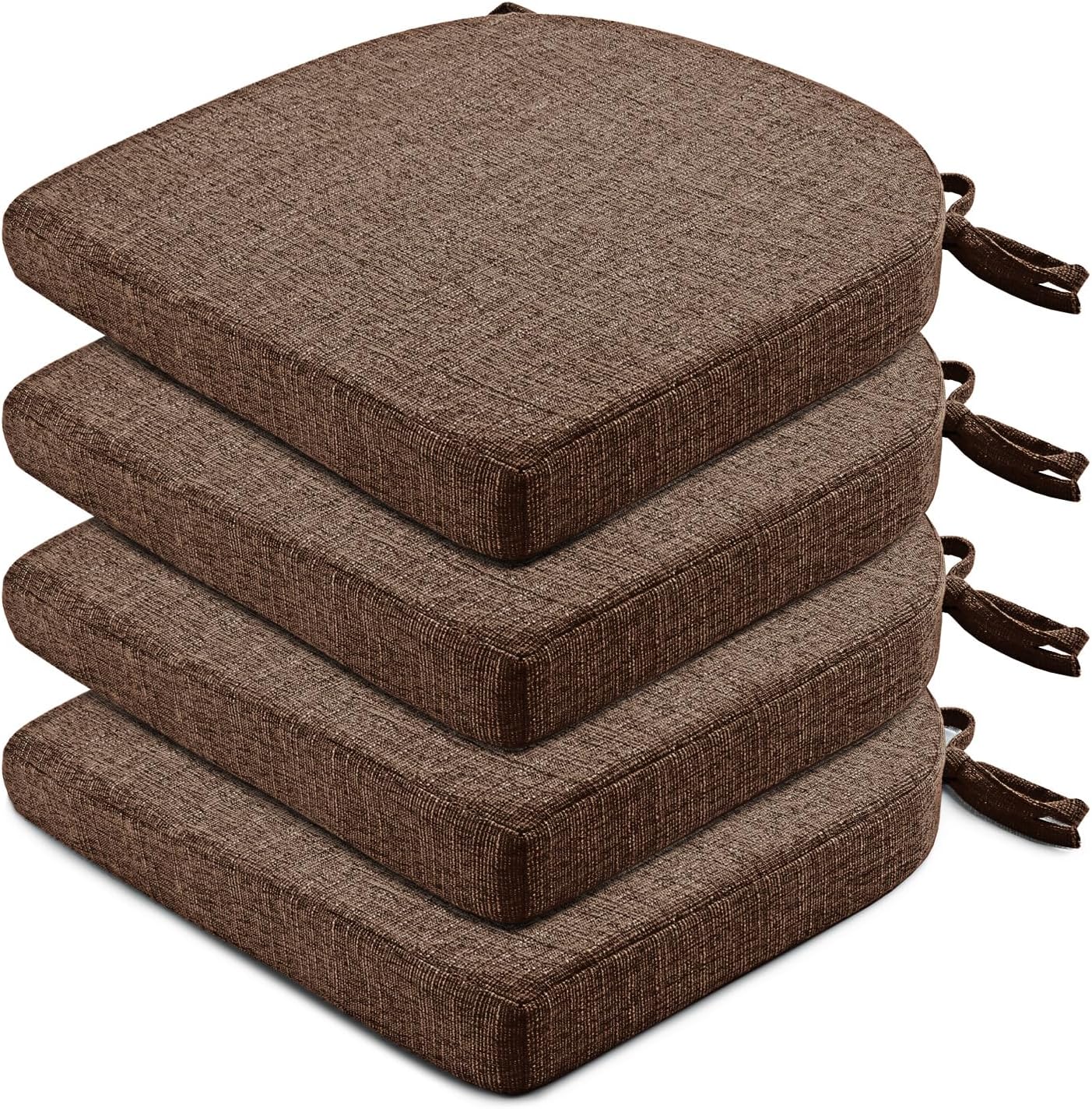 Chair Cushions for Dining Chairs 4 Pack - Comfortable and Stylish