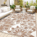 LOKHOM Outdoor Rug for Patio - 8ft x 10ft Waterproof Mat