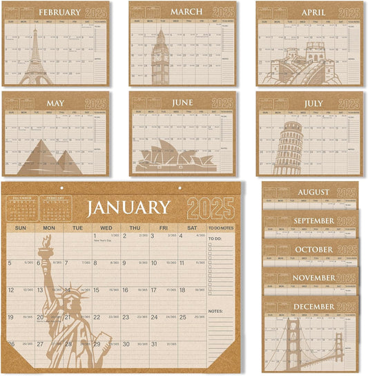 2025 Large Desk Calendar for Home & Office Organization