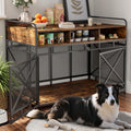 Elegant 48-Inch Heavy-Duty Wooden Dog Crate for Large Breeds