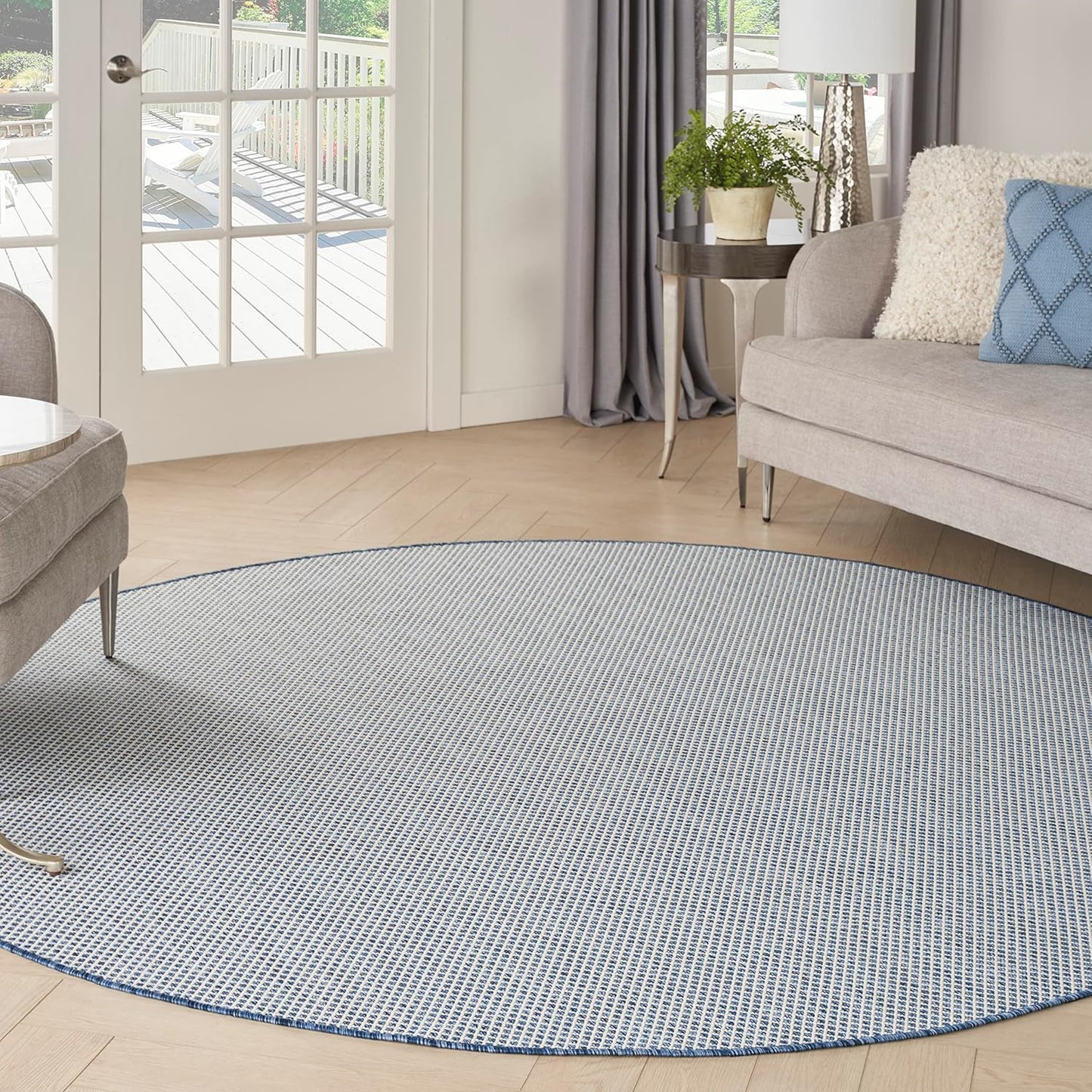 Nourison Home Courtyard Indoor/Outdoor 6ft Round Area Rug