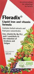 Salus Floradix Liquid Iron Formula 500Ml - Gentle Iron Support