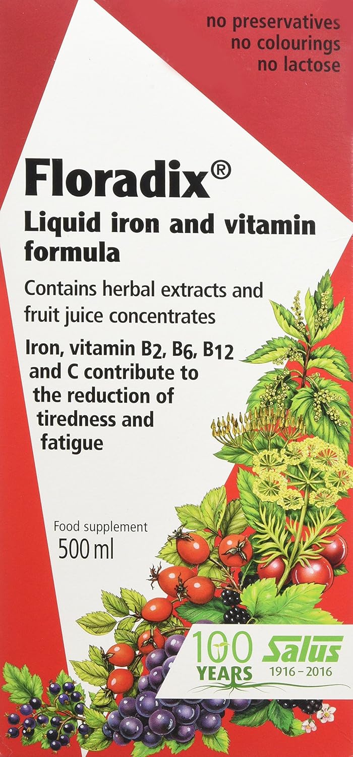 Salus Floradix Liquid Iron Formula for Energy and Health