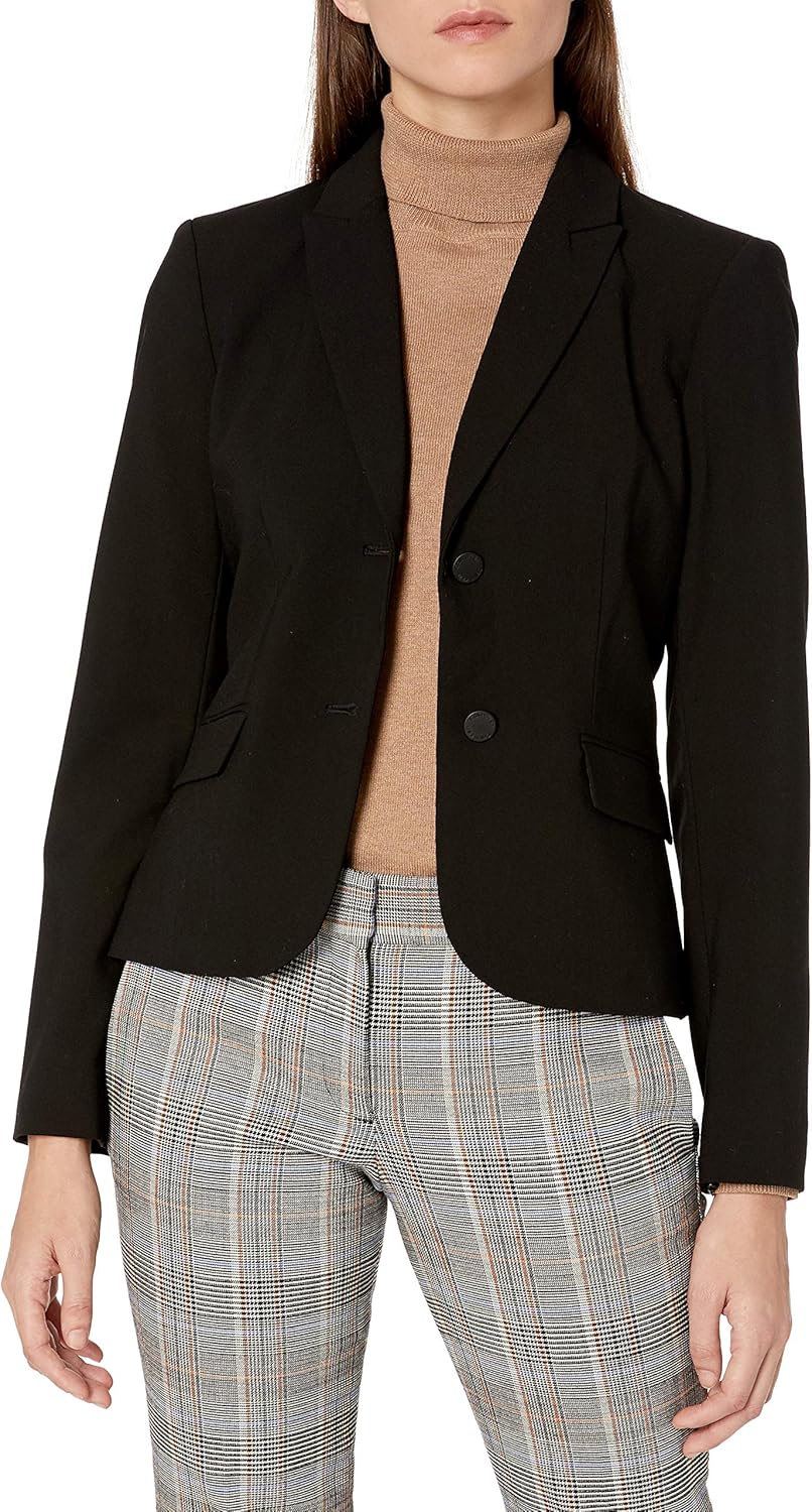 Calvin Klein Women's Two Button Lux Blazer for Every Occasion