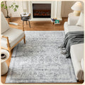 Istana 5x7 Area Rug Light Grey - Washable, Foldable Comfort