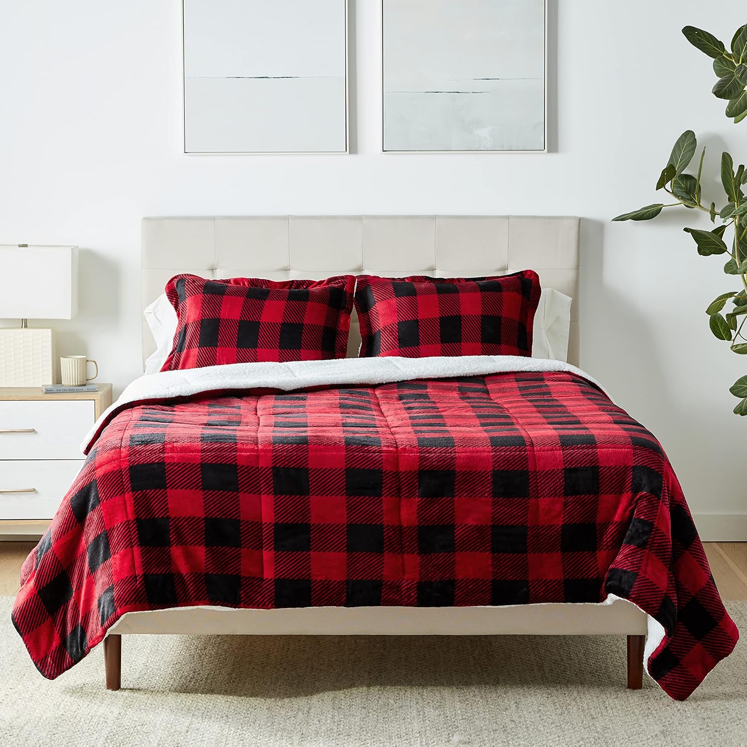 Ultra-Soft Micromink Sherpa Bedding Set for Full/Queen Beds