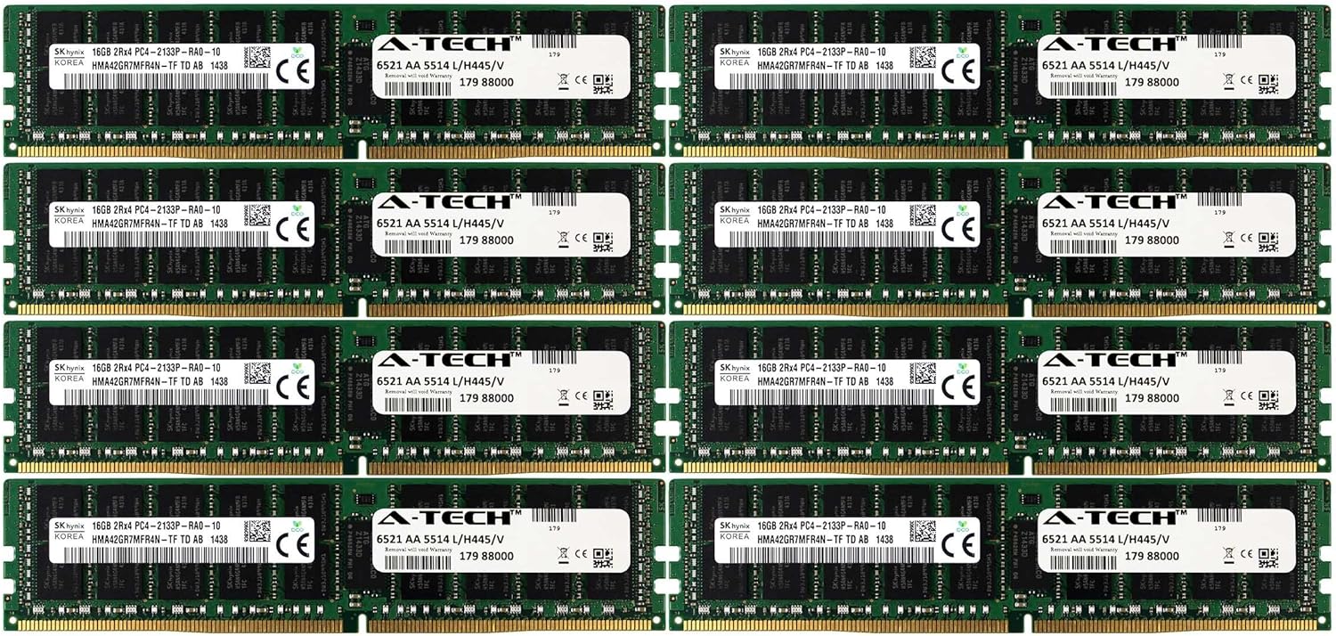 A-Tech Hynix IC DDR4 128GB Kit for PowerEdge R730xd R630 T630