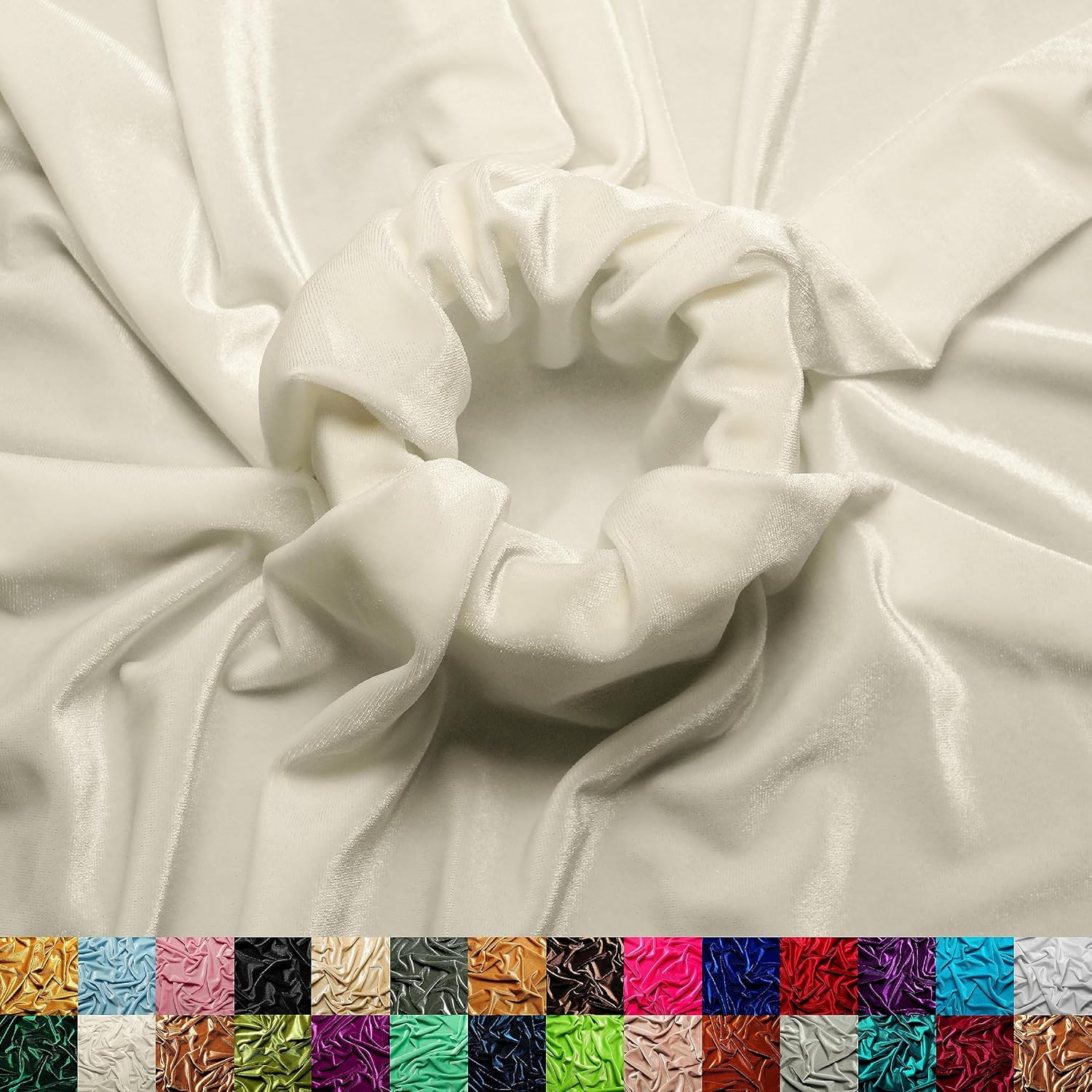 Ice Fabrics Stretch Velvet Fabric - Soft 60in Wide for Crafts