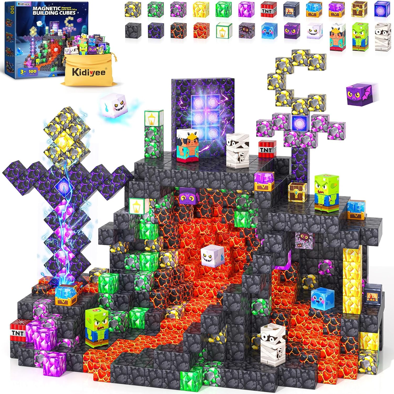 Magnetic Blocks for Kids - Build a Mysterious Mine World
