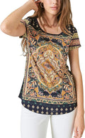 Lucky Brand Women's Persian Carpet Tee - Stylish Comfort