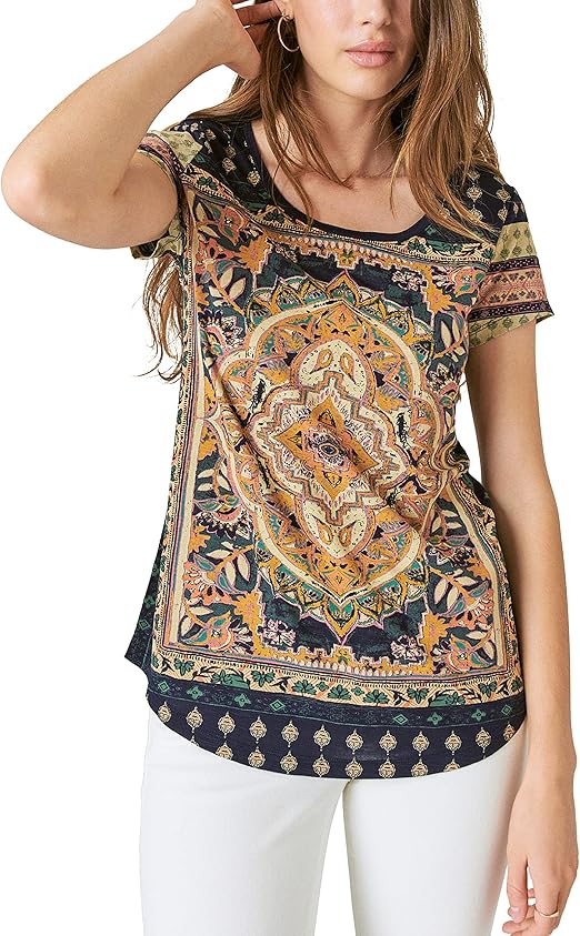 Lucky Brand Women's Persian Carpet Tee - Stylish Comfort