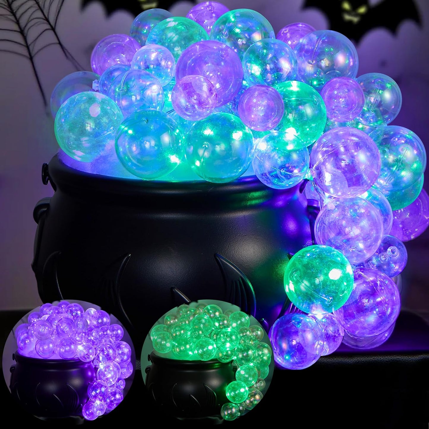 Color Changeable LED Cauldron Halloween Decoration for Parties