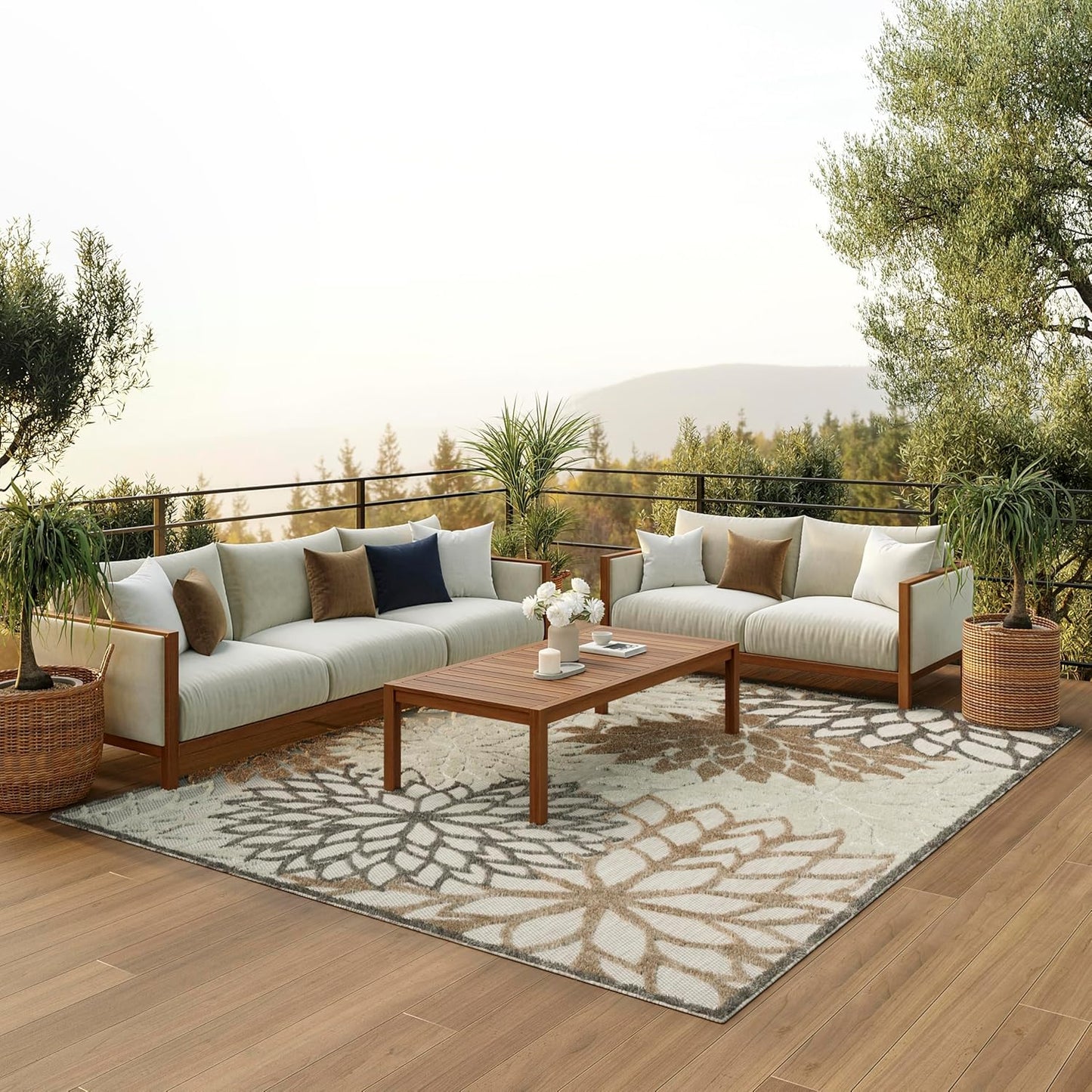 Nourison Aloha Indoor/Outdoor 9ft 6in x 13ft Area Rug for Any Space