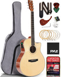 Electric Acoustic Guitar Kit 41in Dreadnought Cutaway - Complete