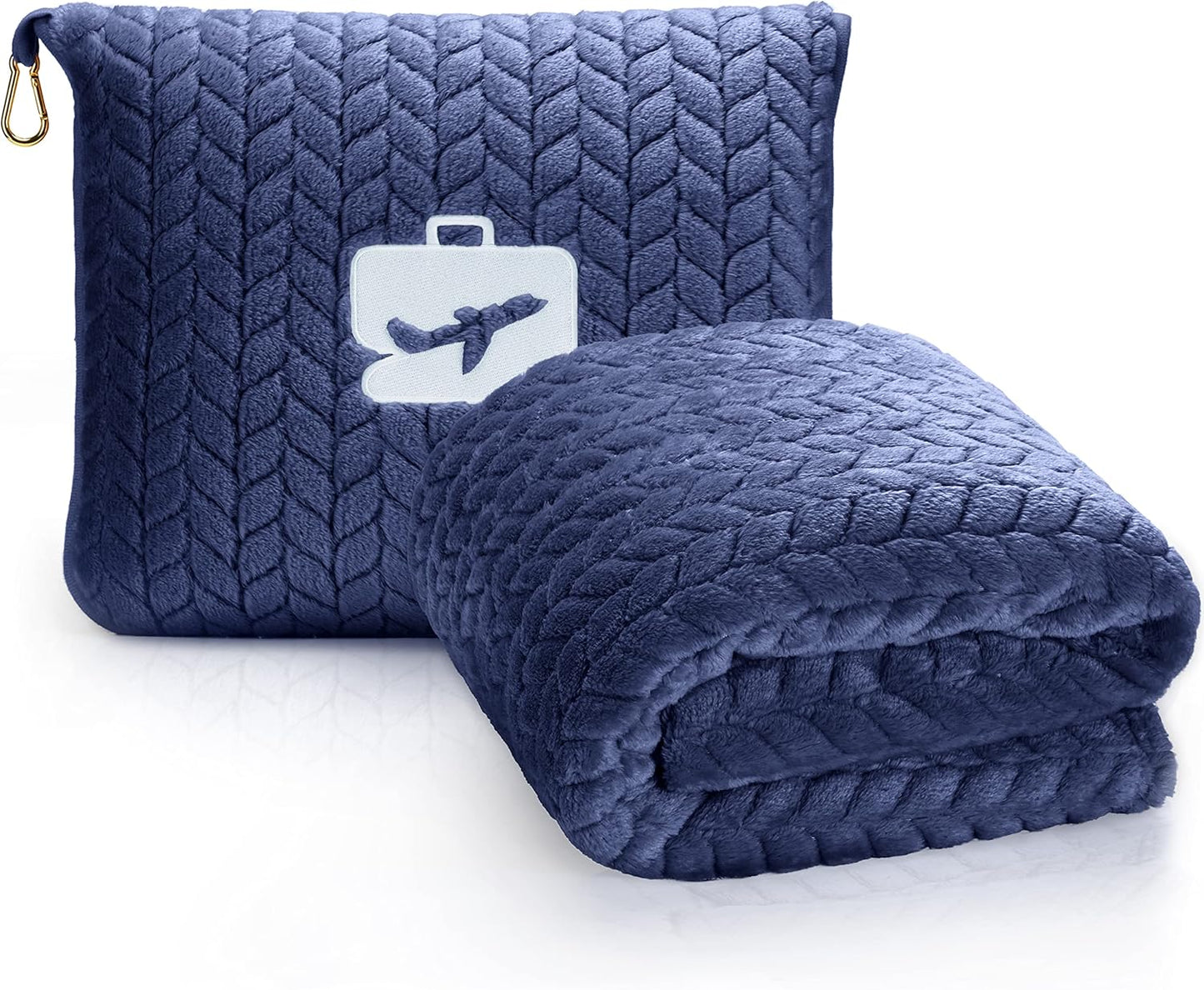 EverSnug Premium Travel Blanket Pillow - Cozy 2 in 1 Blanket