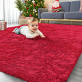 OLANLY Area Rug 4x5.9 ft - Soft Machine Washable Shaggy Rug