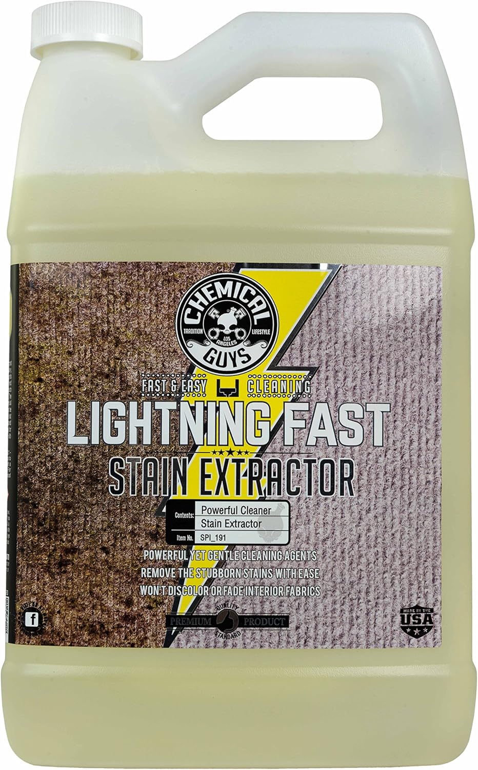 Chemical Guys Lightning Fast Carpet Stain Extractor 128 oz