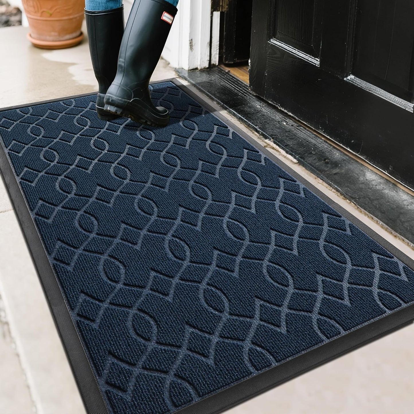 Yimobra Large Door Mat 47x32 for All-Season Outdoor Use