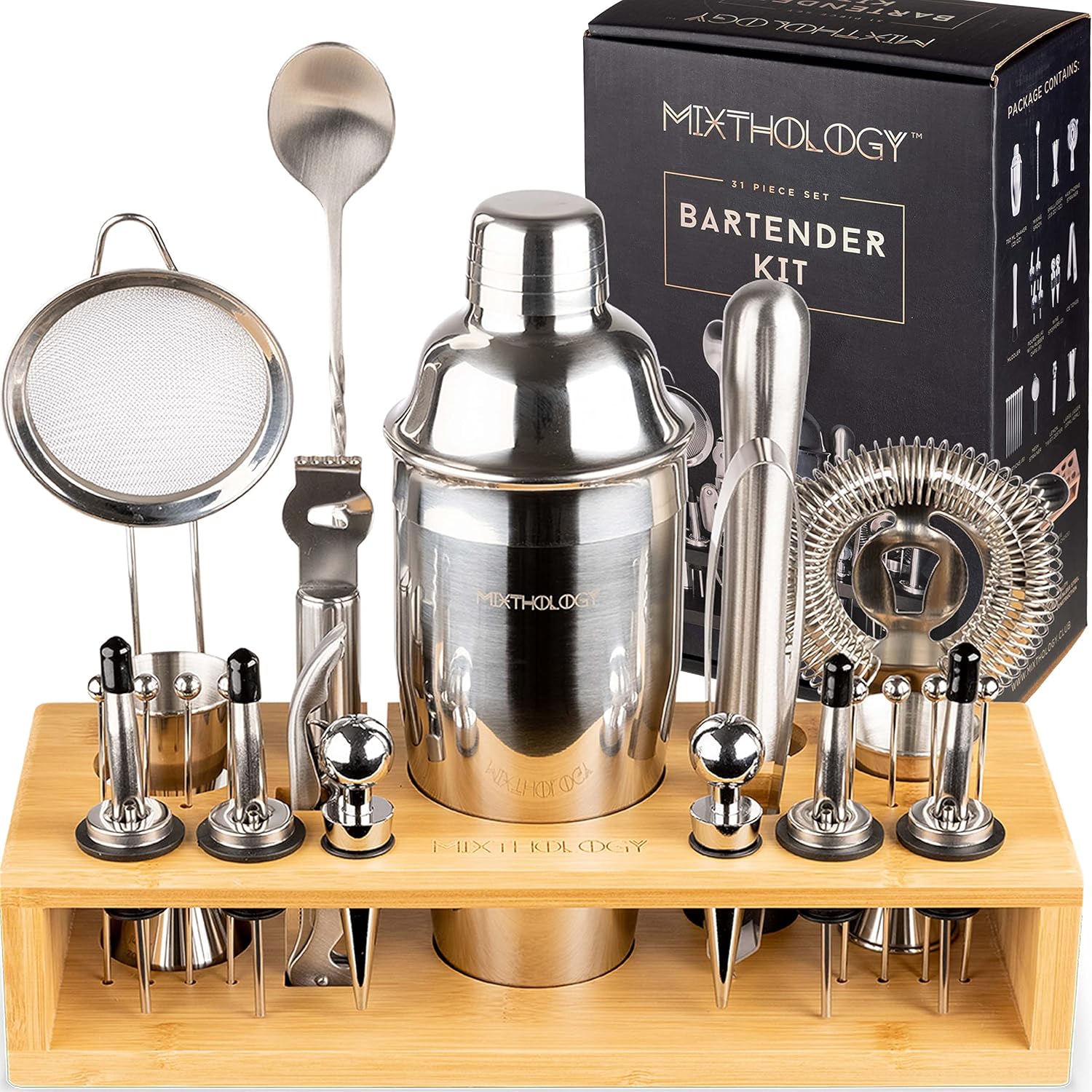Mixthology 31 Piece Bartender Set - Perfect Shaker!