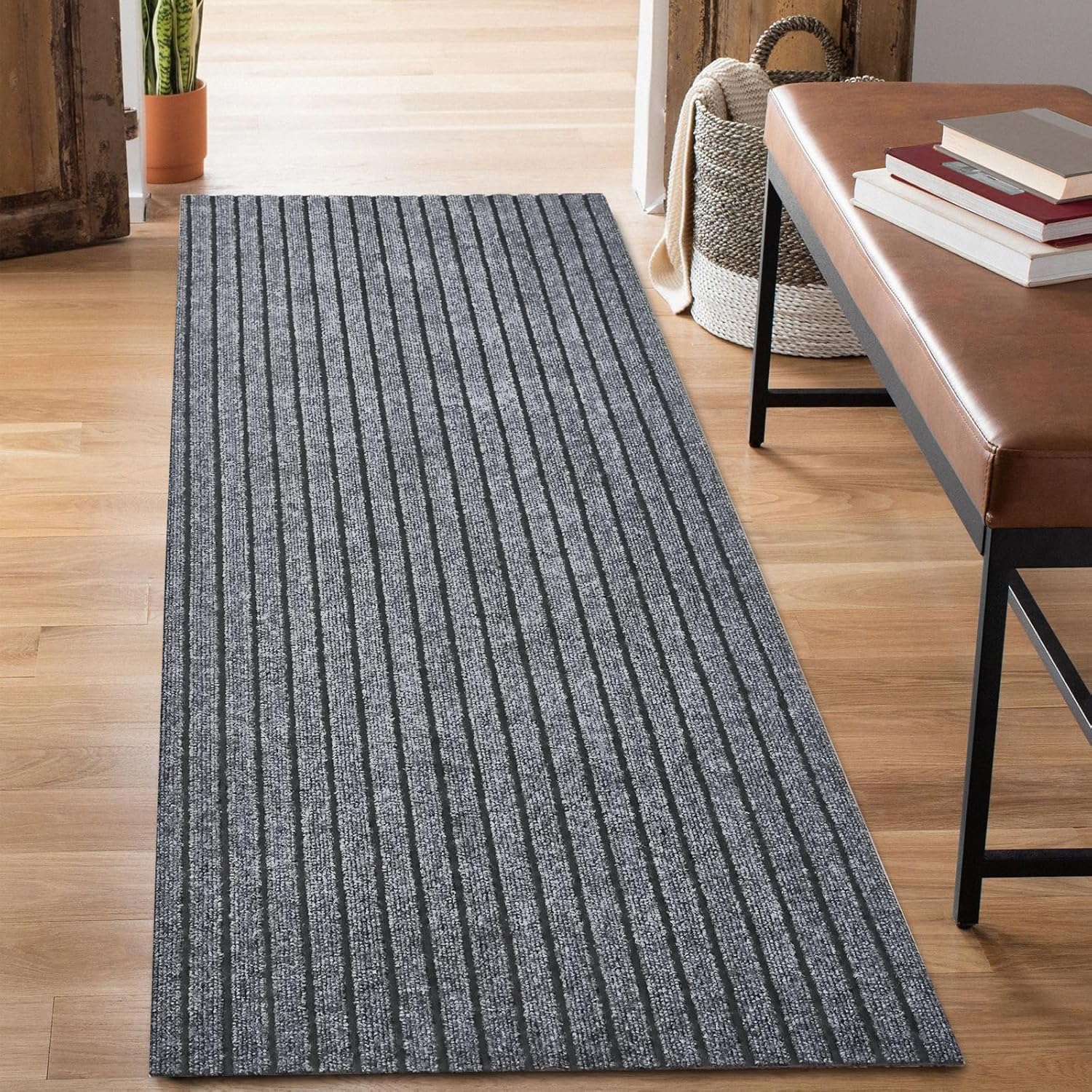 2ft x 33ft Runner Rugs with Non Slip Backing for Indoor Outdoor Use