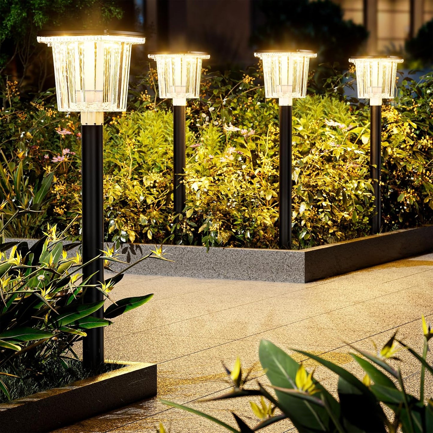 High-Power 2-in-1 Warm & Cold Solar Lights for Outdoor Use