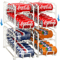 Soda Can Organizer Stackable Rack Dispenser - Slim 4 Pack