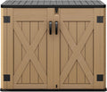 DWVO Outdoor Storage Shed for Garden Tools and Bikes, 35 Cu Ft