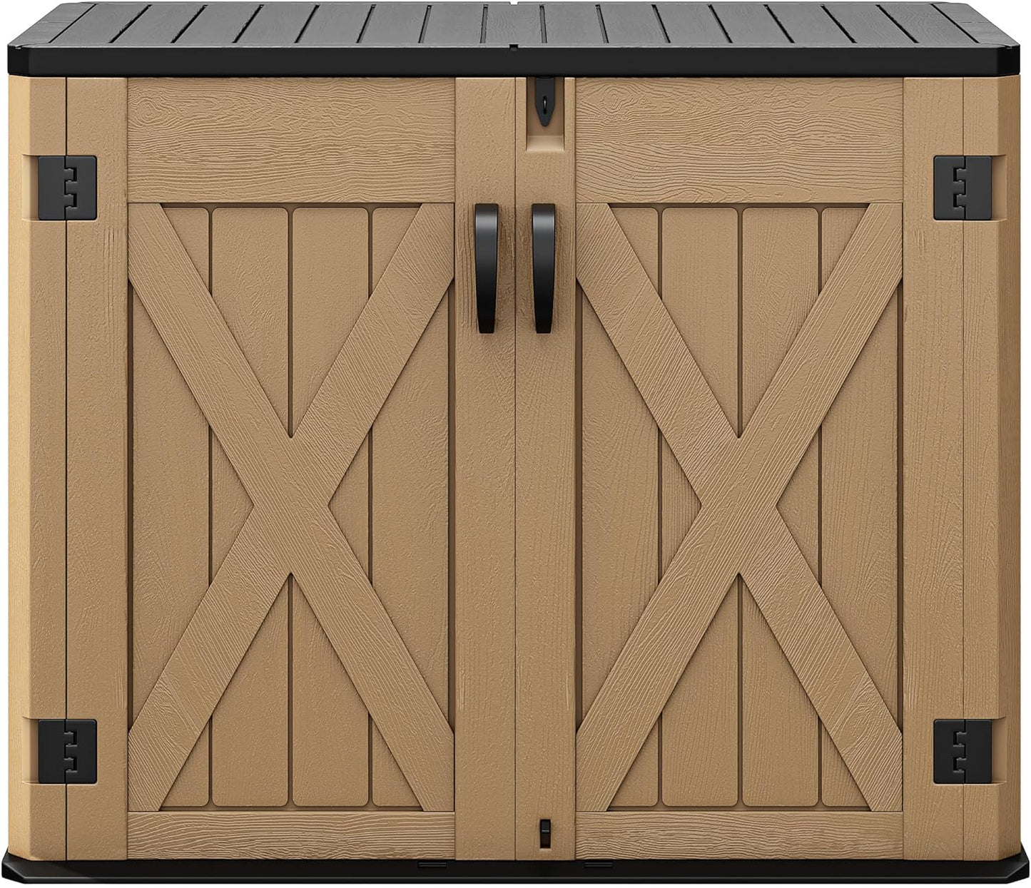DWVO Outdoor Storage Shed for Garden Tools and Bikes, 35 Cu Ft