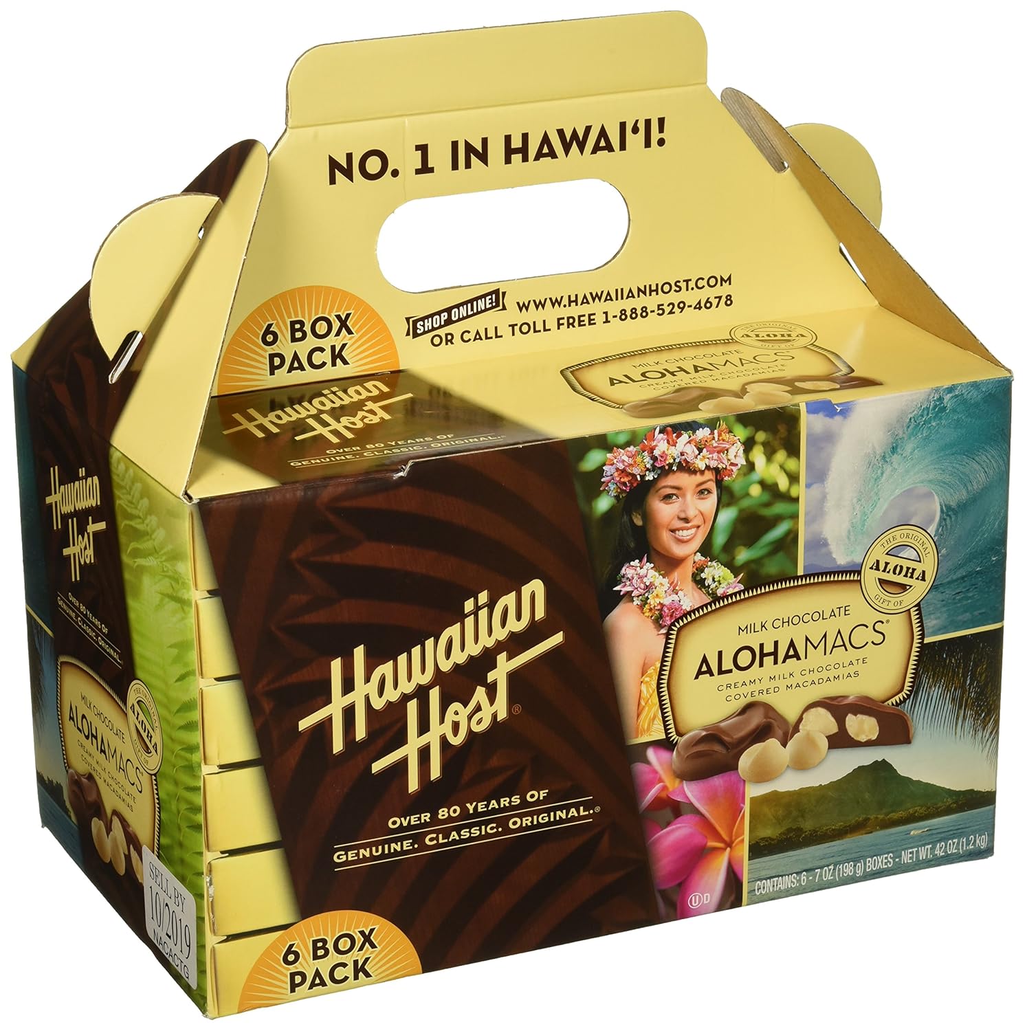 Alohamacs Milk Chocolate Covered Macadamia Nuts - 5 Ounce Tote