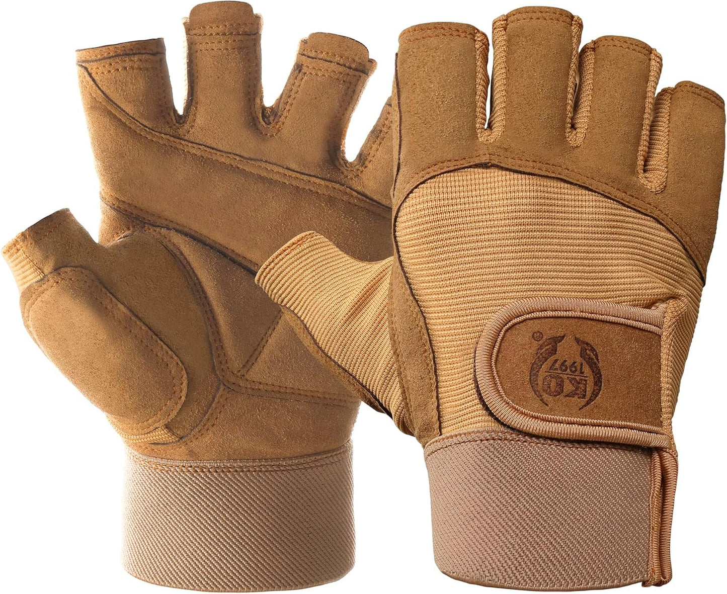 KKOYING Full Palm Protection Gym Gloves