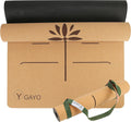 Y O GAYO Premium Cork Yoga Mat | Extra Support, Alignment Lines, Non-slip Eco-friendly