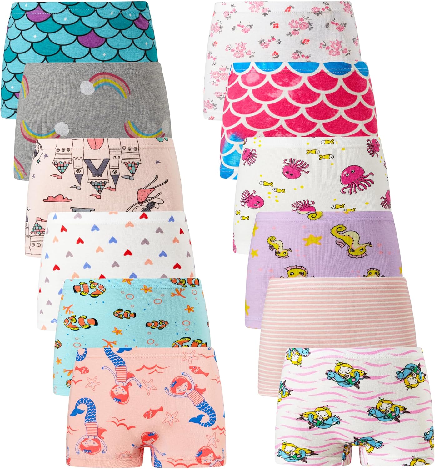 Cadidi Dinos Girls' Soft Cotton Underwear for Everyday Comfort