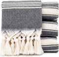Bazaar Anatolia Turkish Hand Towels Set of 4 - Quick-Dry 39in x 19in