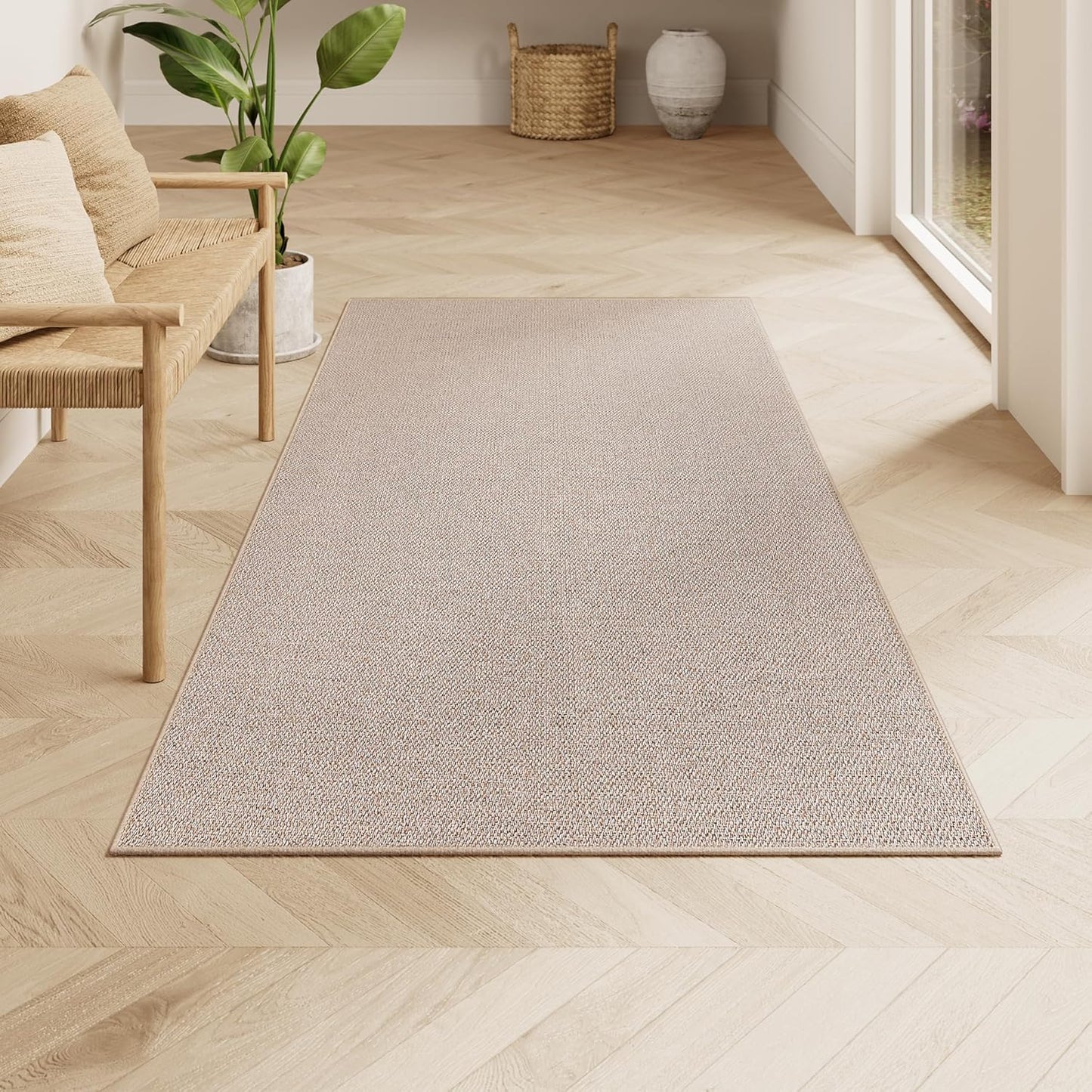 SONGMICS HOMERunner Rug: Stylish Non-Slip Faux Jute Carpet