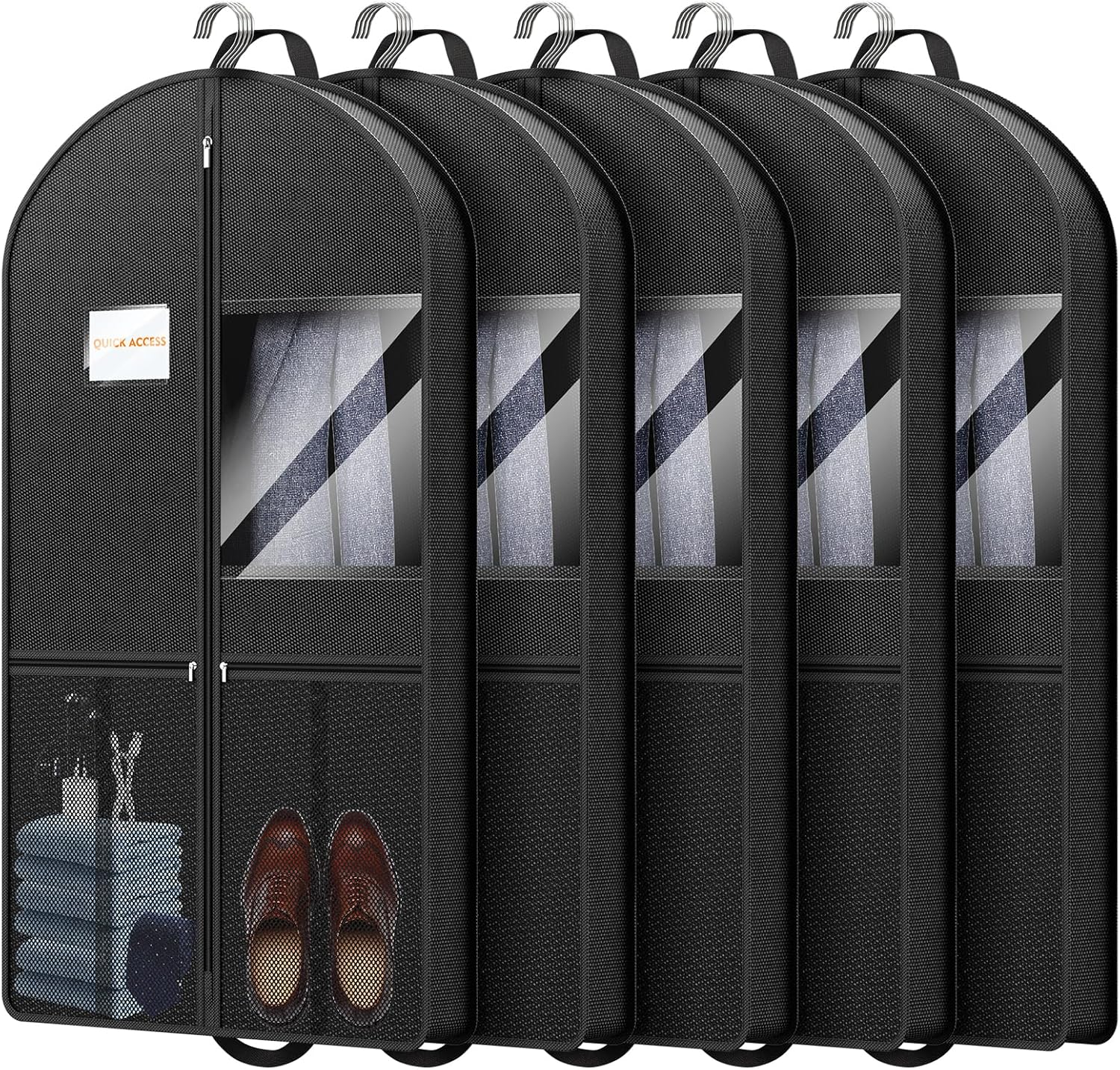 Travel Garment Bag for Suits: Lightweight 5 Pack Design