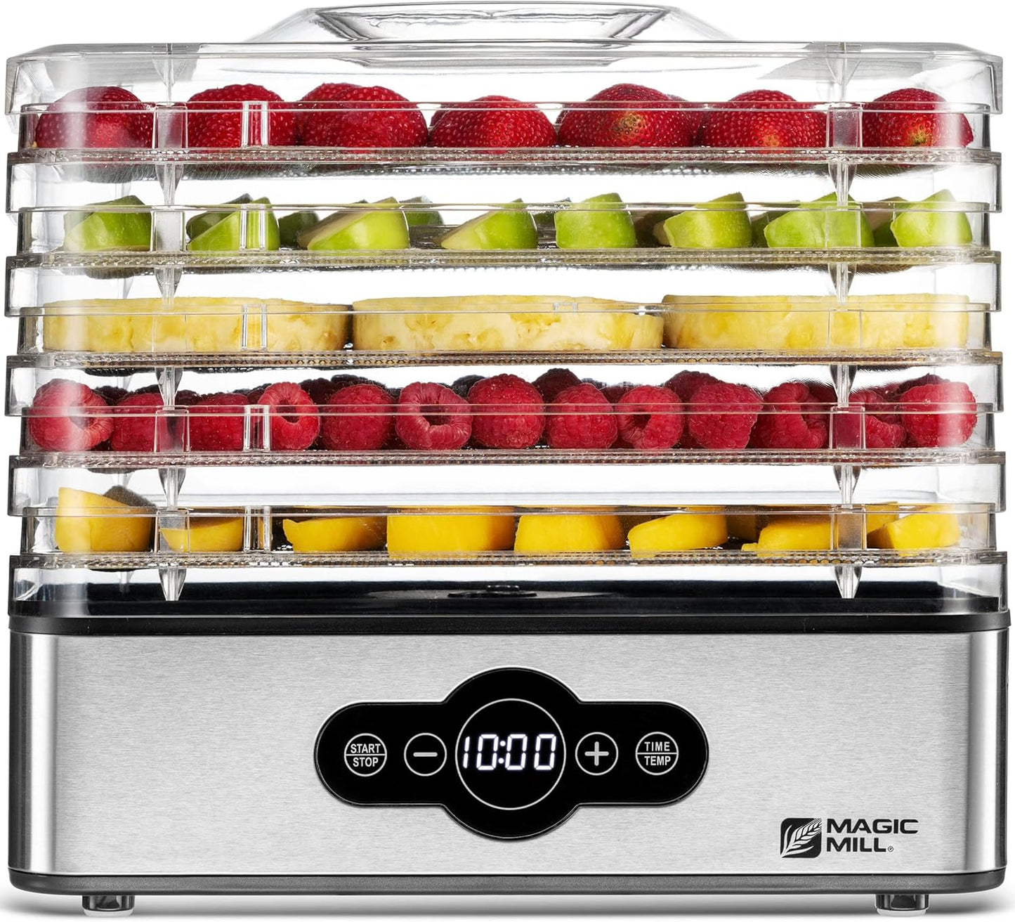 Magic Mill Food Dehydrator Machine with 5 Stackable Trays