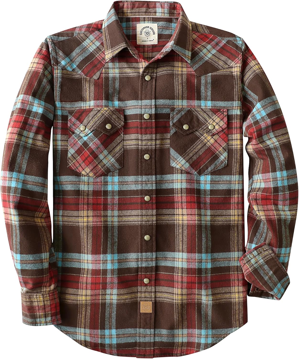 Dubinik Flannel Shirt for Men: Cozy Long Sleeve Plaid Style