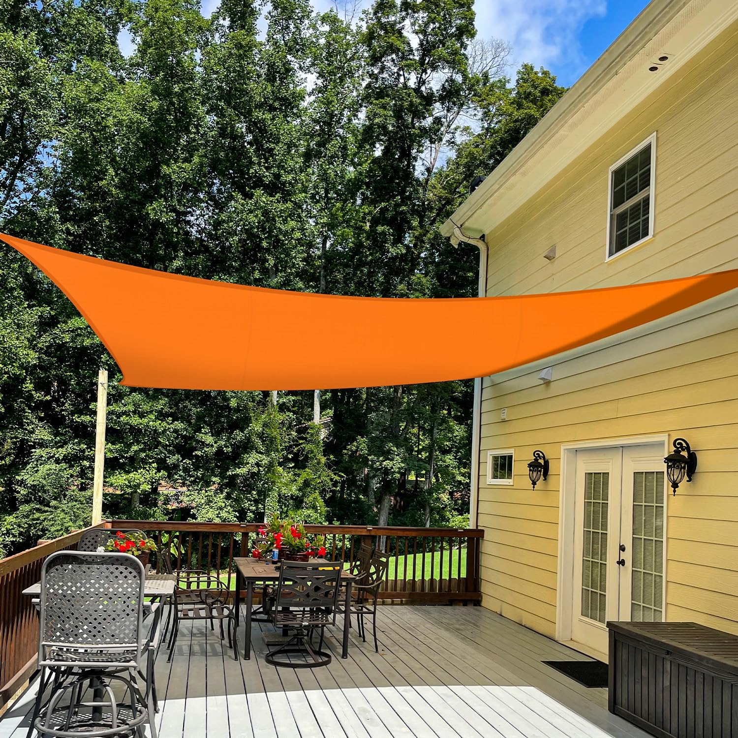 TANG 5ft x 9ft Sun Shade Sail Rectangle Canopy for Outdoor Use